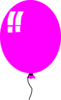 Single Pink Balloon Image